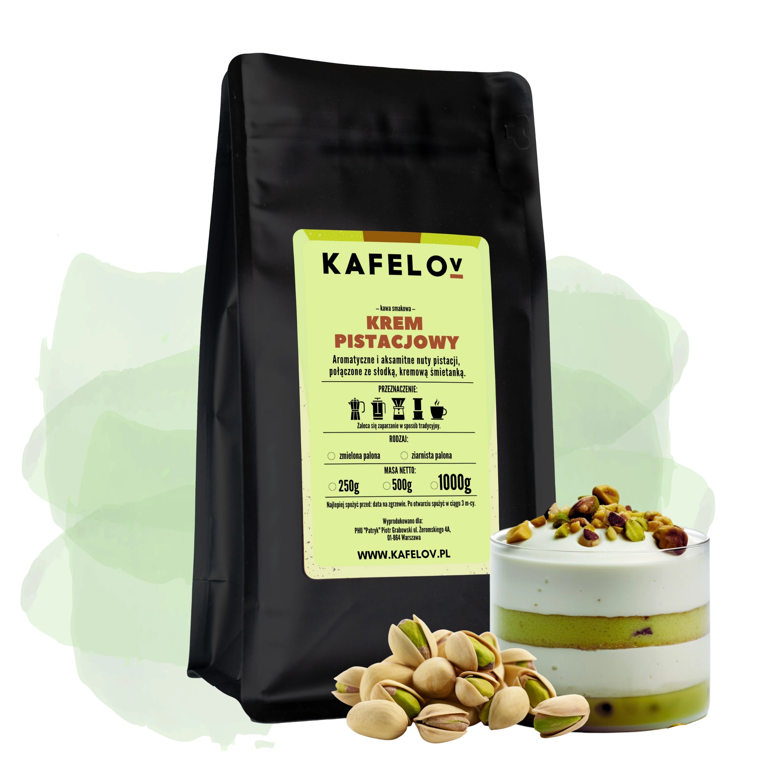 Aromatisierter Kaffee 1kg Pistachencreme Arabica frisch geröstet Image
