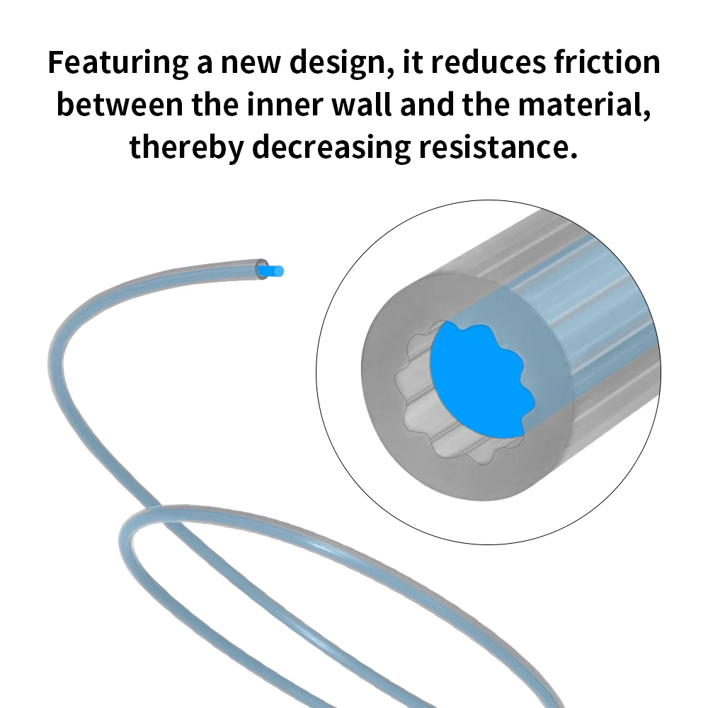 Toaiot Sternförmiges japanisches Material PTFE-Schlauch 4 mm AD Teflonto Ultra-Smooth Flow DIY 3D-Drucker für Bambu Lab AMS Creality Voron Image