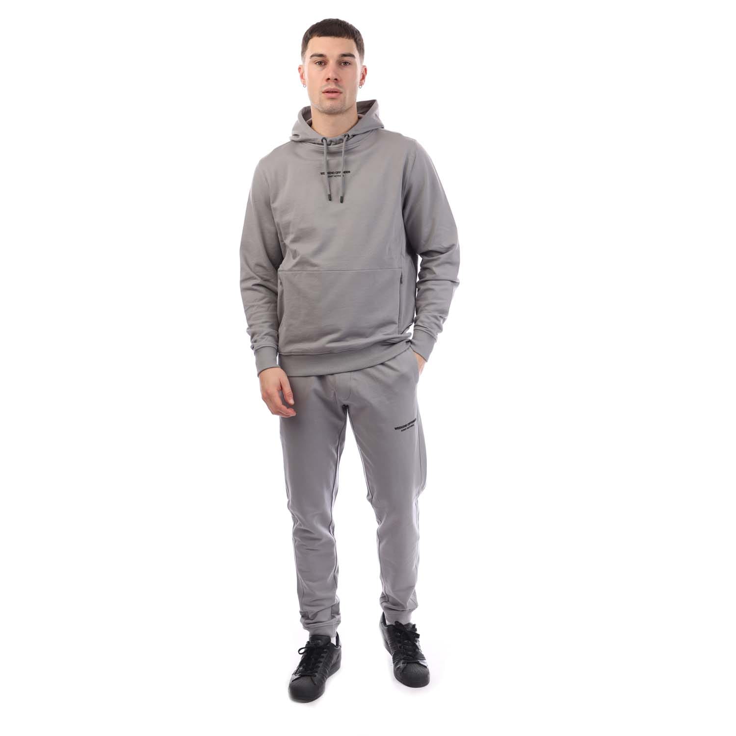 Weekend Offender Mens Eclipse Tracksuit in Grey Cotton - Size X-large | Weekend Offender Sale | Discount Designer Brands