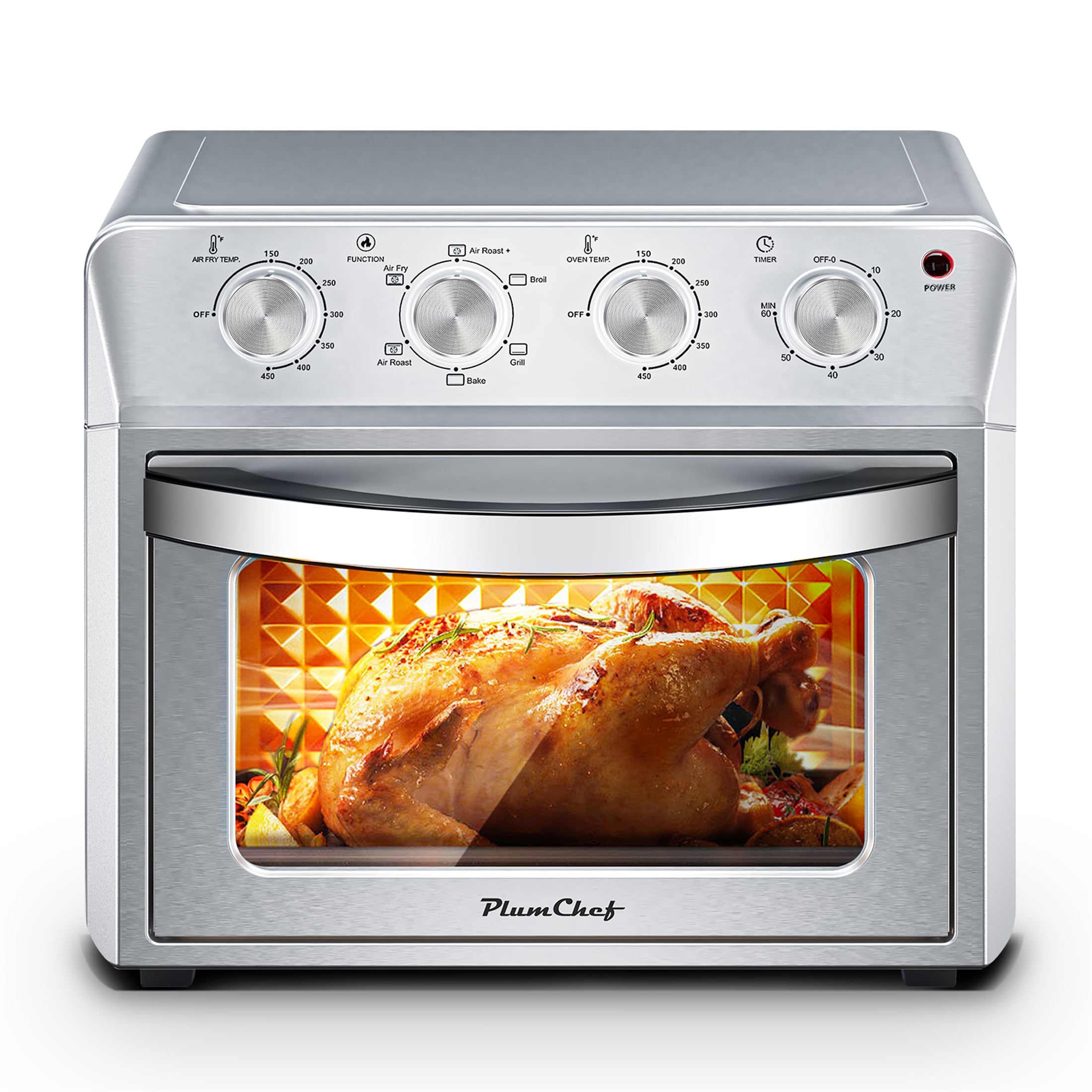 Plum Chef Air Fryer Oven 27.5QT, 6-in-1 Countertop Oven