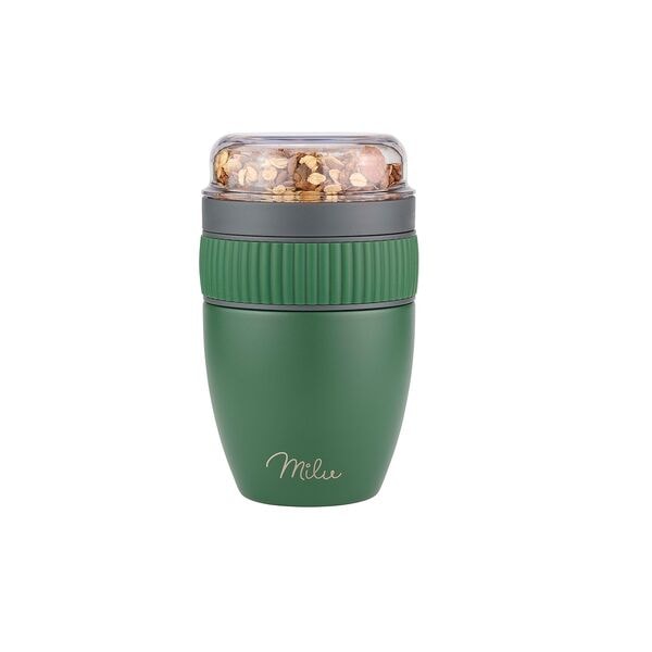 Milu Müsli-Becher-Set 3-tlg. oliv, 10x17.5x10 cm Image