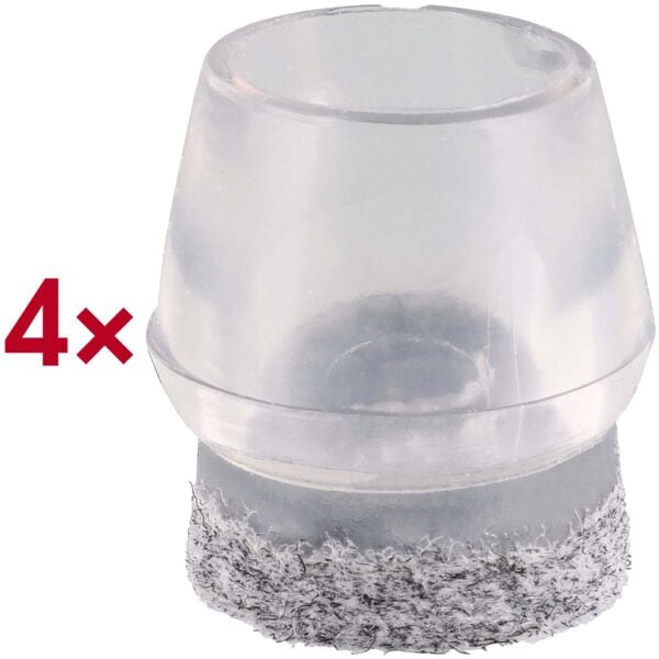 WAGNER design yourself Stuhlbeinkappen »EH 0555« 4 Stück transparent