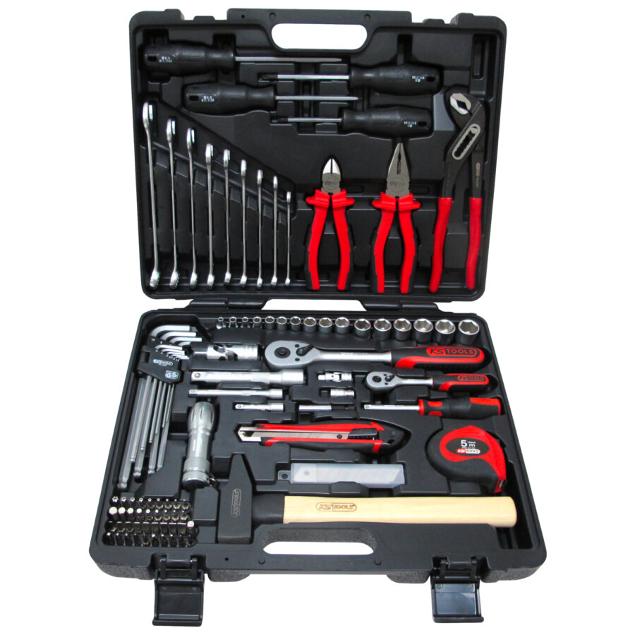 Coffret De Douilles Ks Tools 1/4'' - 1/2''- Clés De 8 À 19 Mm- - Chromemat - 103 Pcs