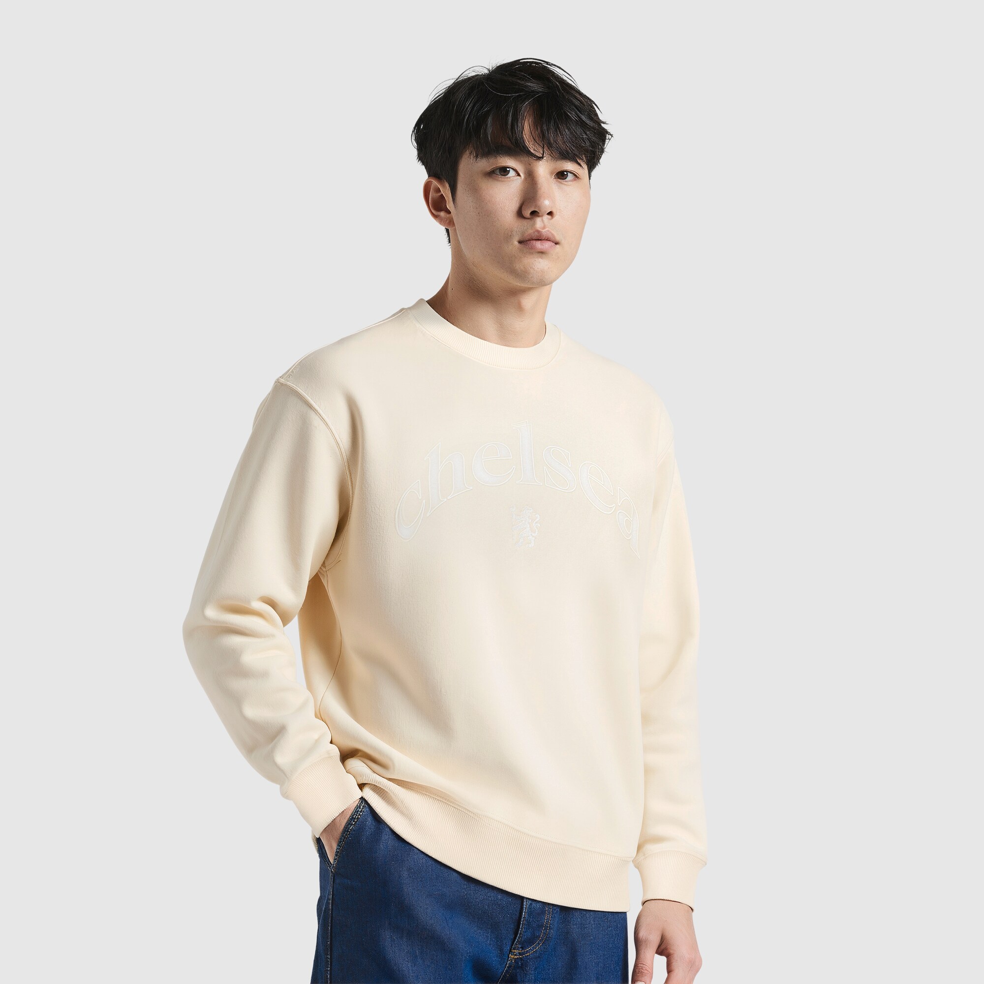 Chelsea Elements Super Soft Fleece Crew Sweatshirt – Whitecap Grey Image