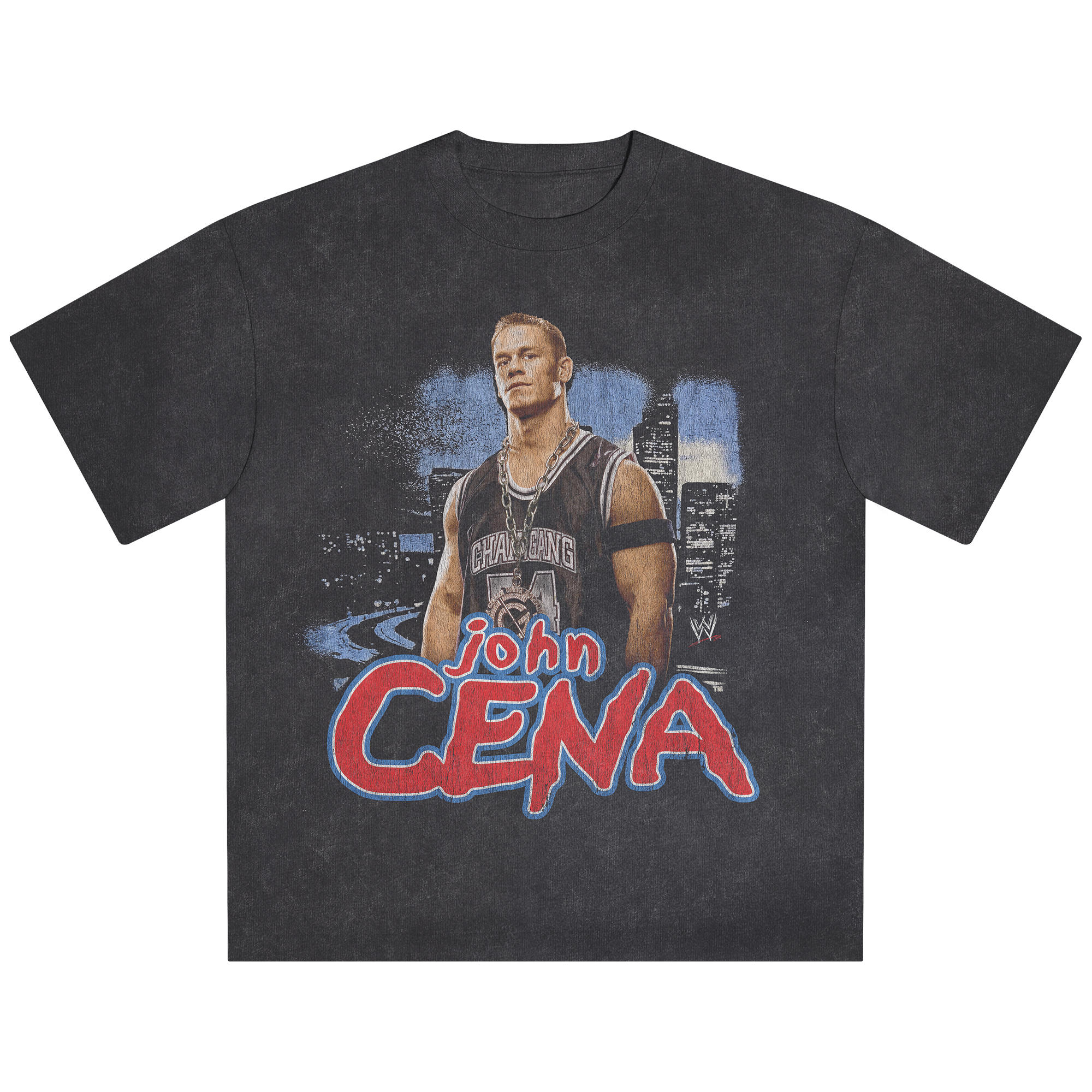 Schwarzes John Cena Snow Wash Thug-A-Nomics Boxy T-Shirt für Herren Image