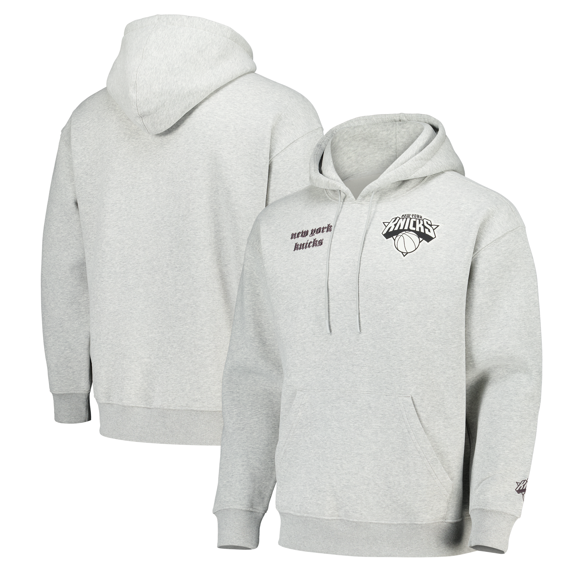 New York Knicks Elements Sweat à capuche en molleton ultra-doux - Steel Heather - Homme - Homme Taille: S