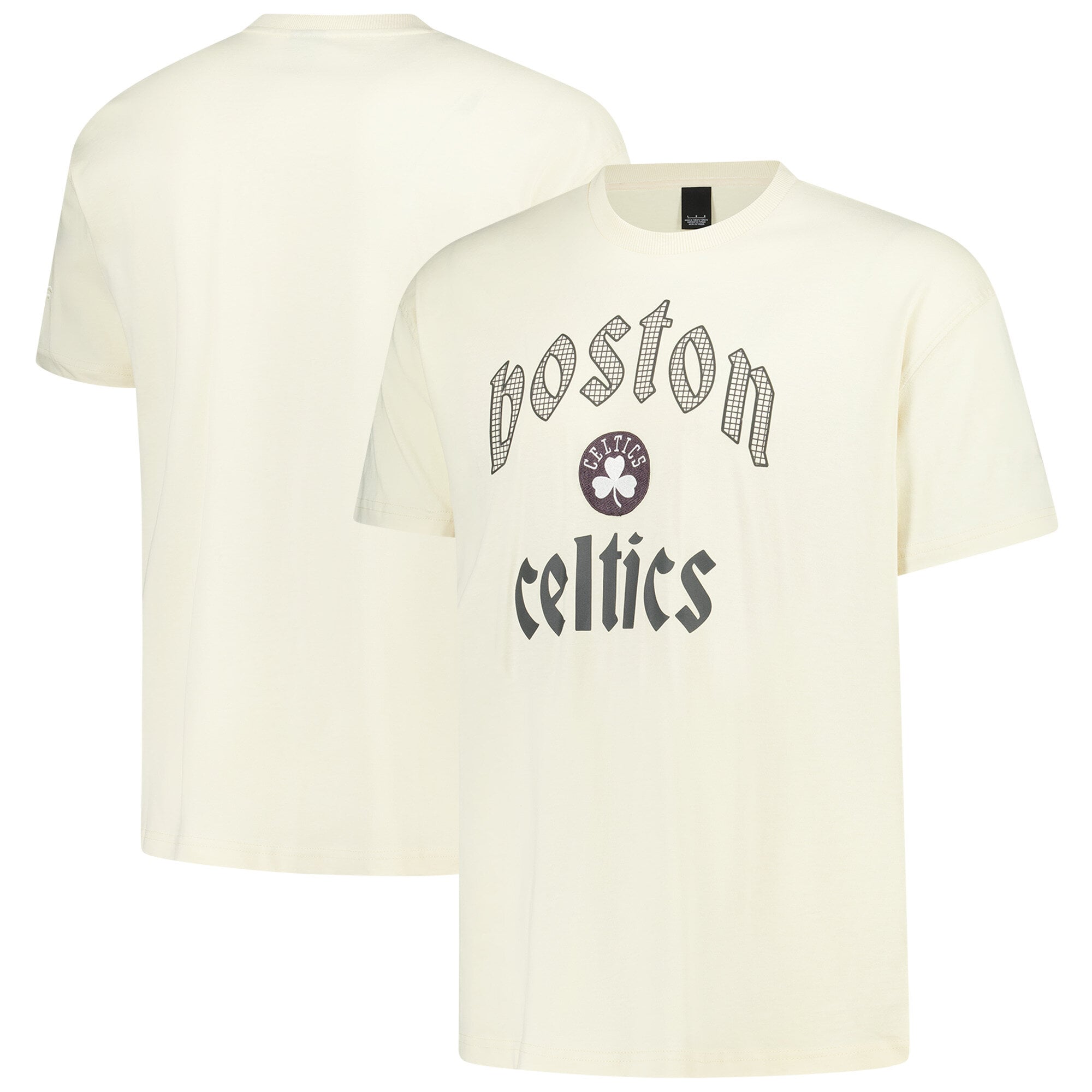 T-shirt à manches courtes en molleton ultra-doux Elements des Celtics de Boston - Gris Whitecap - Homme - Homme Taille: S