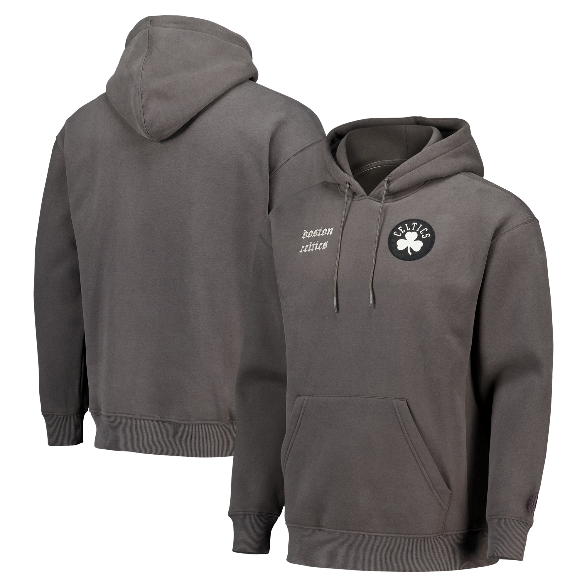 Sweat à capuche en polaire ultra-douce Elements Boston Celtics - Gris classique - Homme - Homme Taille: L