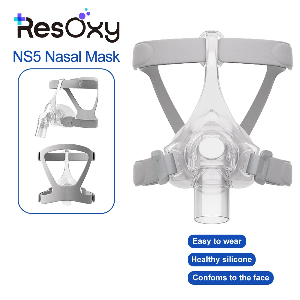 Cpap Nasenmasken große Nasenmaske Universelle Schlafapnoe Nasenmaske für Cpap & Bipap Silikonkissen ResMed Philips Image
