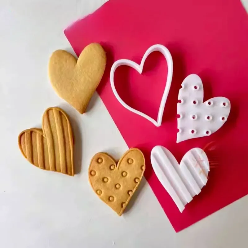 Valentinstag Ausstecher Keks Sugarcraft Kuchen Cookie Dekorieren Werkzeuge DIY Hochzeit Party Liebe Form Keks Backformen Image