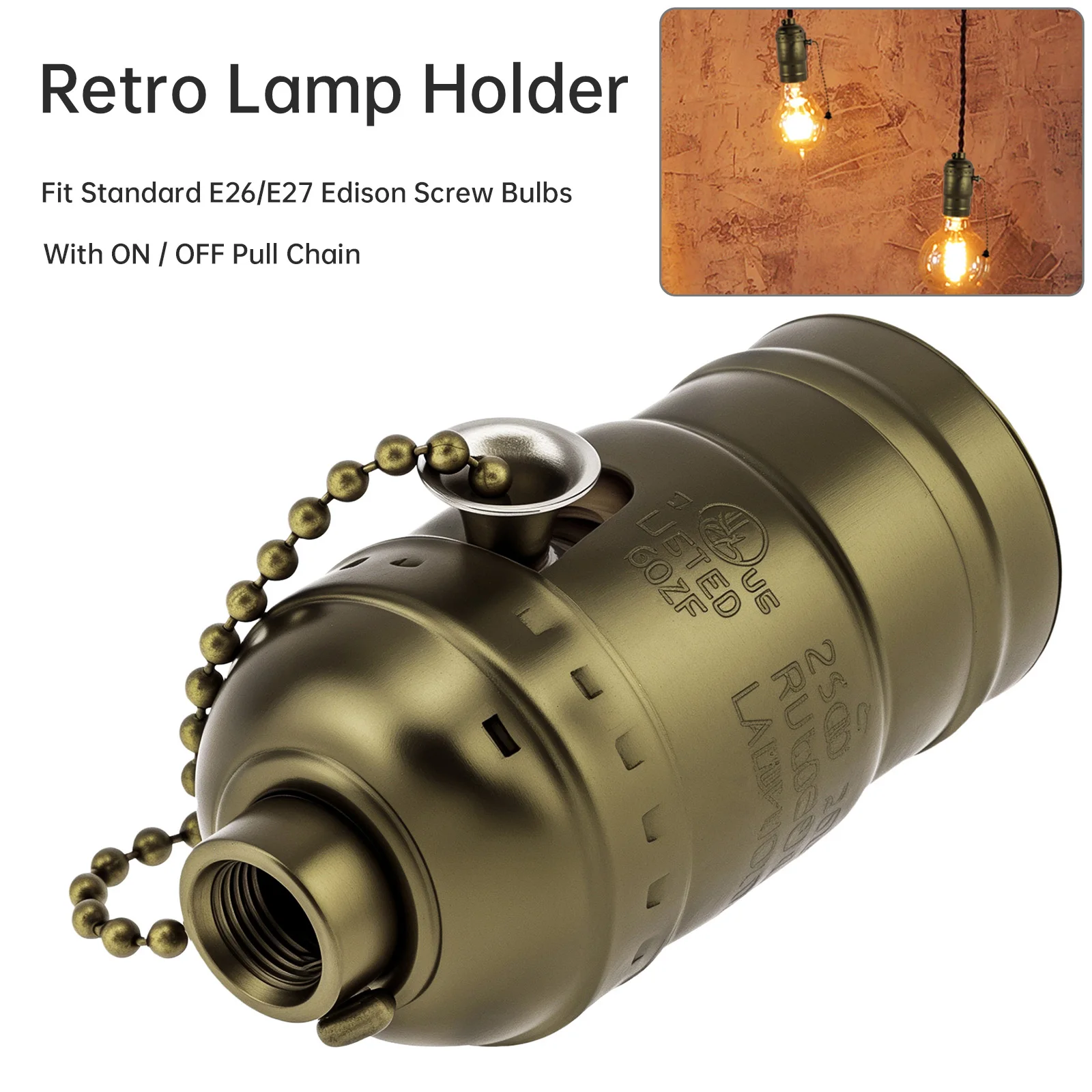 Kit de rembobinage de lampe, Kit de réparation ou de lampe, douille de lampe à chaîne de traction, Kit de câblage de lampe pour lampadaire de Table/conception de lampe à monter soi-même