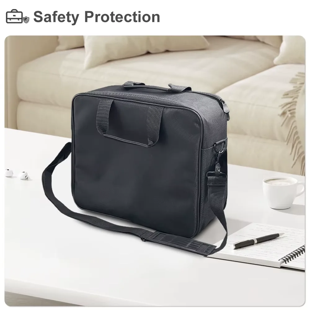 Tragbare Tasche für Projektorzubehör, universelle Multifunktions-Aufbewahrung, große Tasche für Computer, Touyinger Q12W / Epson / BenQ Image