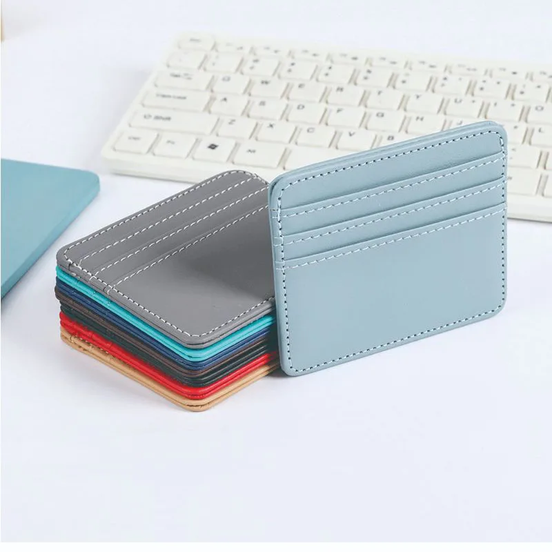 Porte-cartes de crédit en PU pour hommes et femmes, porte-cartes d