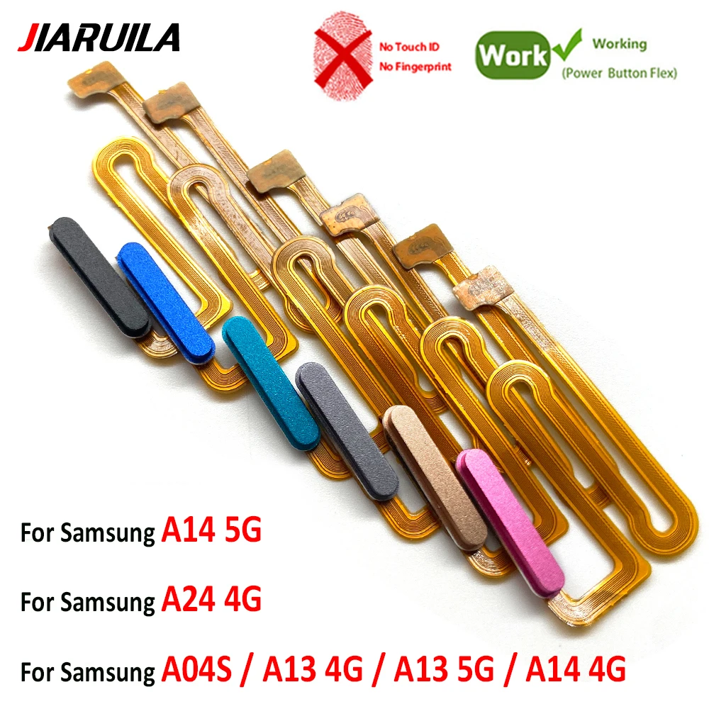 Bouton d'alimentation câble flexible interrupteur à clé latérale contrôle marche/arrêt sans capteur d'empreintes digitales réparation pour Samsung A04S A13 4G A13 5G A14 4G