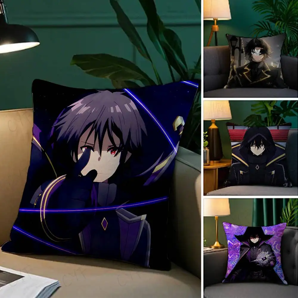 The Eminence In Shadow Anime-Kissenbezug, sicheres individuelles Fotokissen, lichtbeständiges Kissen aus gebürstetem Fleece, sicher für Mütter und Kleinkinder. Image