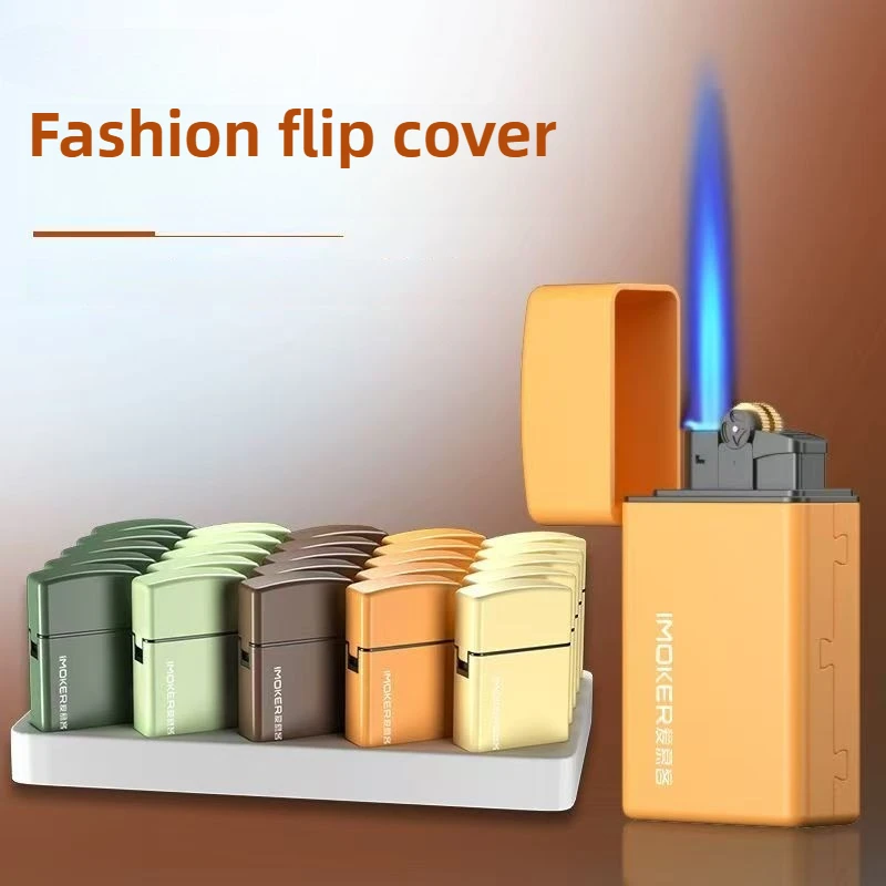 Winddichtes Feuerzeug mit Metall-Flip-Wheel, gedruckter Werbe-Großhandel, recycelbares aufblasbares Feuerzeug, langlebig Image