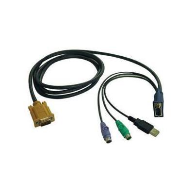 Tripp Lite B020-U16-19-K 16-Port Console KVM Switch w/ 19" LCD & 8 PS2/USB Combo Cables