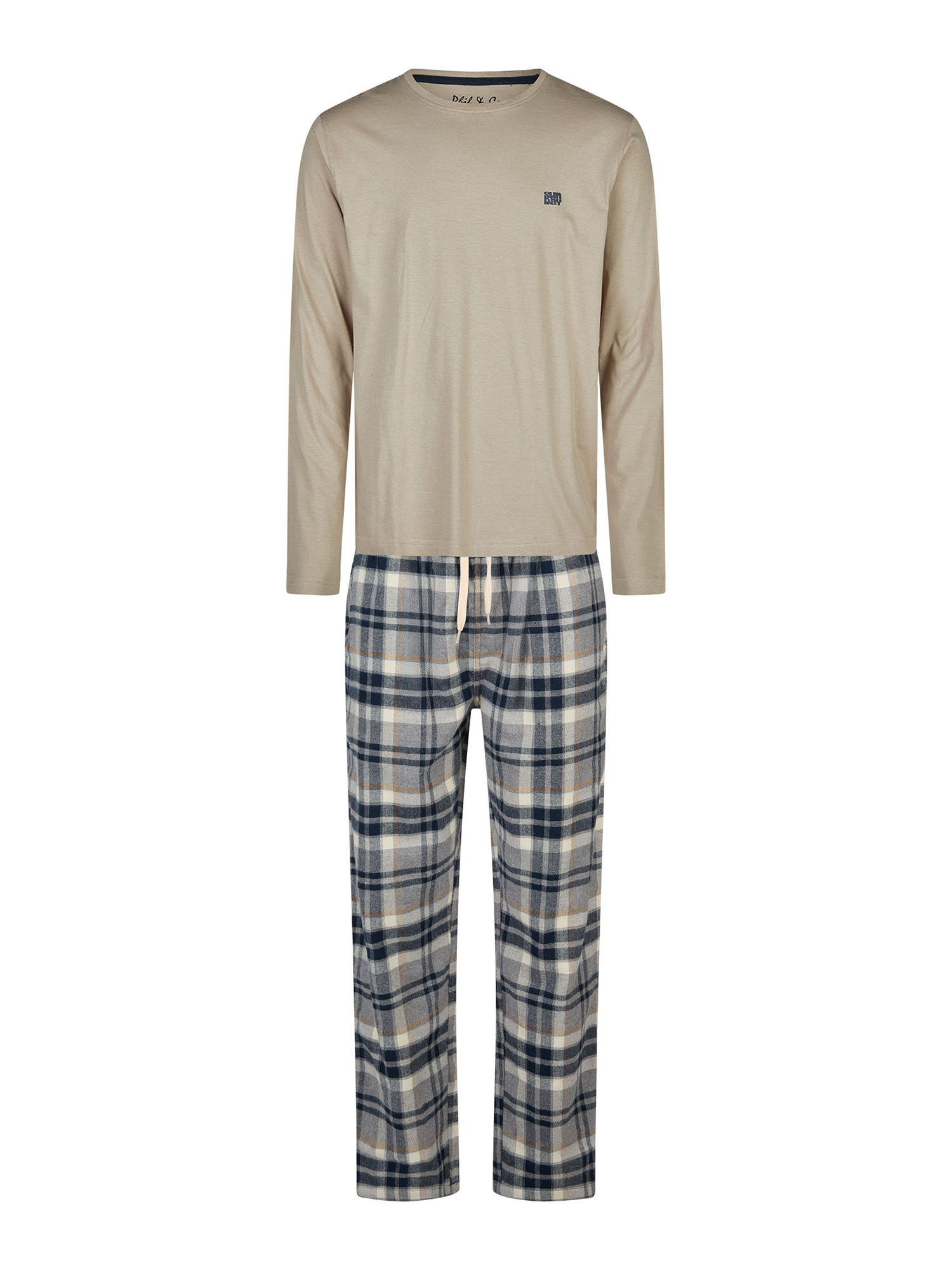 Phil & Co. Berlin Herren Pyjama Flanell Schlafanzug, Pyjama Set, Nachtwäsche Image