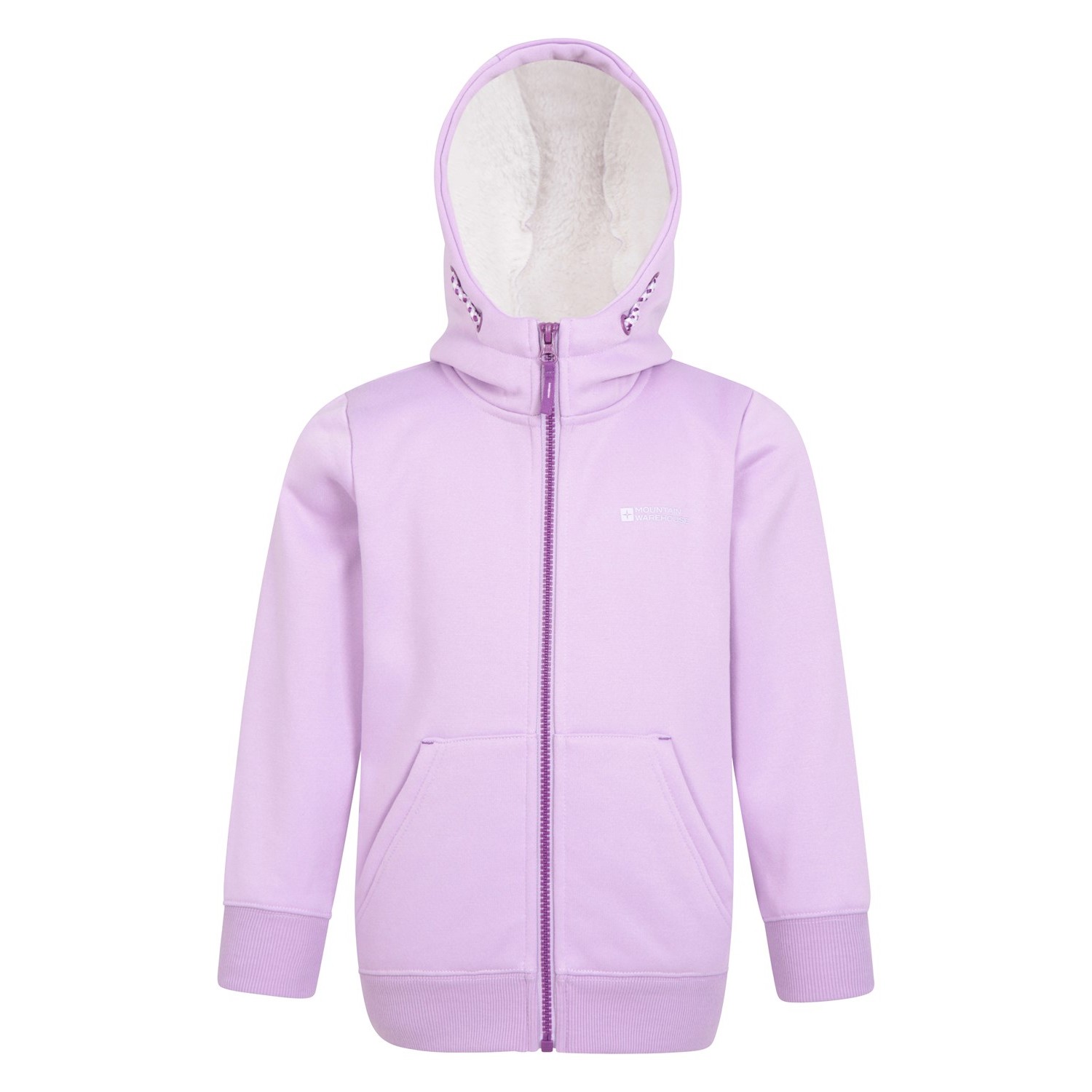 Mountain Warehouse - "Alpine II" Hoodie mit durchgehendem Reißverschluss für Kinder (Violett)