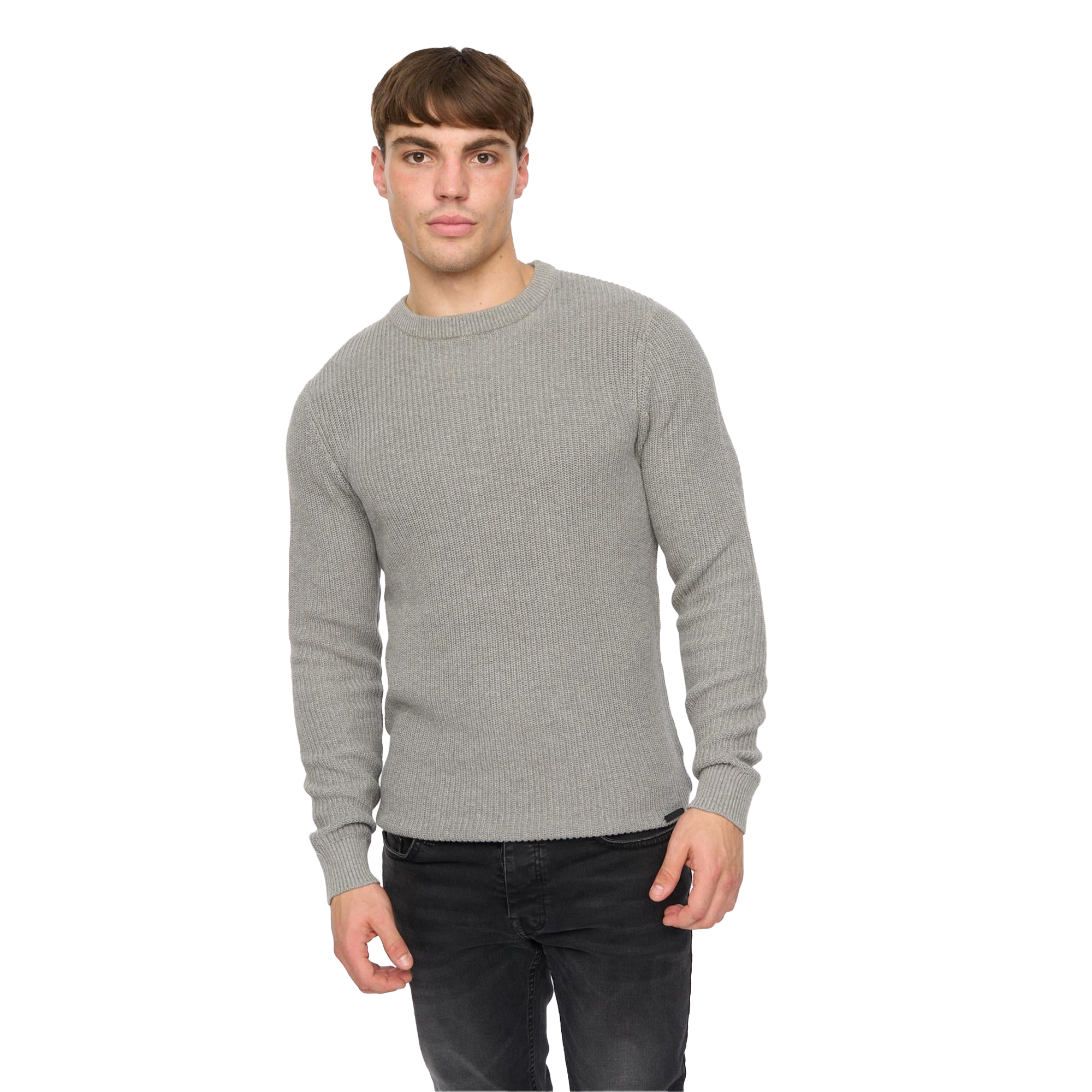 Crosshatch - "Jampster" Sweatshirt für Herren, Rundhalsausschnitt, Jerseyware (Grau) Image