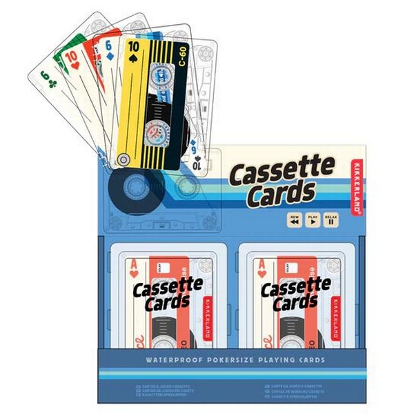 Kikkerland 129191 - Cassette Playing Cards (GG285) Toys and Games