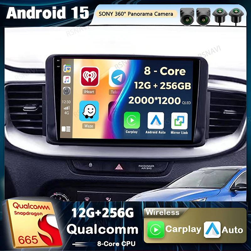 Android 15 Qualcomm Carplay Auto Für Kia Ceed 3 CD 2018 2019 - 2022 Auto Radio Player Multimedia Stereo navigation Kopf Einheit GPS Image