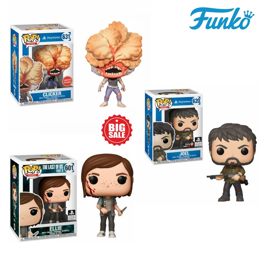 Funko Pop-Spiele The Last of Us Teil II JOEL 620 # Clicker 631 # ELLIE 301 # Vinylfigur Play Station Sammlermodell Kinderspielzeug Image