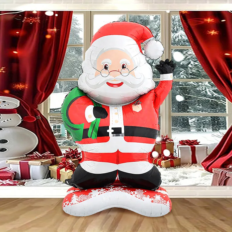 1pc Stehende Santa Claus Folie Ballon Weihnachten Dekorationen Krippe Thema Party Thema Urlaub Party Neue Jahr Party Familie Image