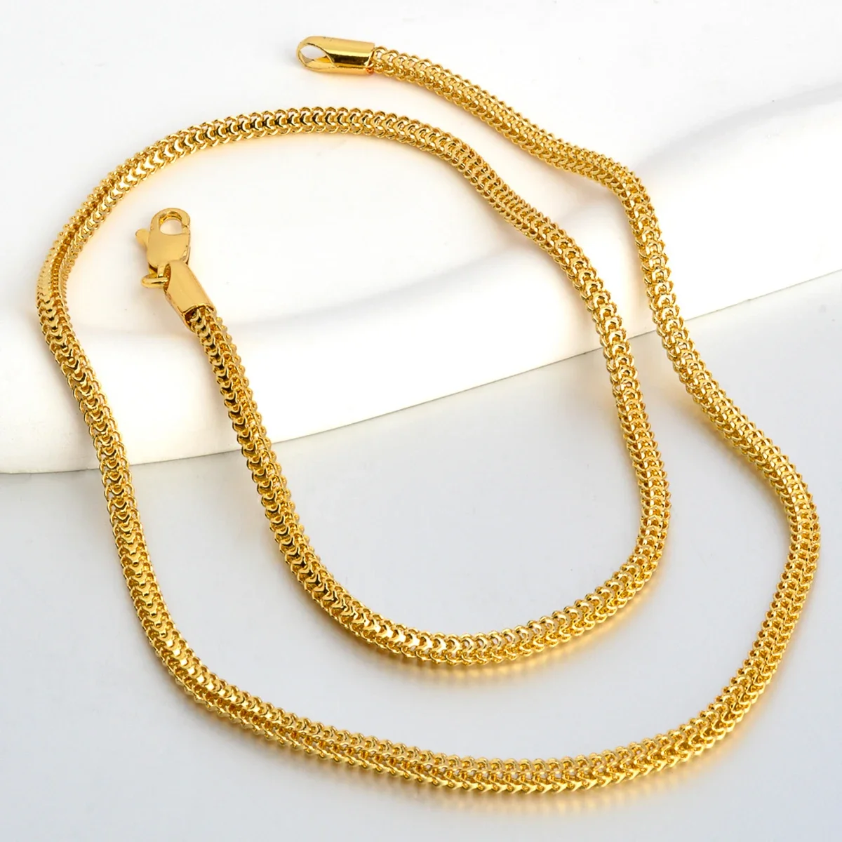 Fashion Box Kette Halskette Herren Damen 3mm Breite Basic Casual Kette Halskette Zubehör Minimalistischer Schmuck Geschenk Image