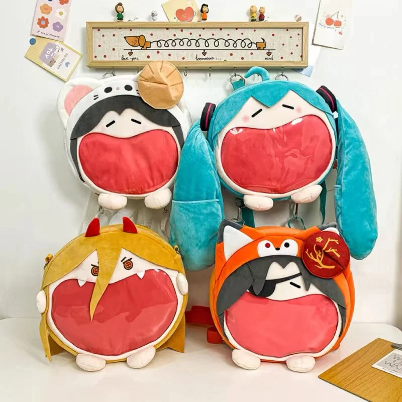 Y2k cartone animato giapponese peluche zaino Kawaii Harajuku Anime Ita Bag studente zainetto donna borsa a tracolla nuova ragazza Cosplay zaino