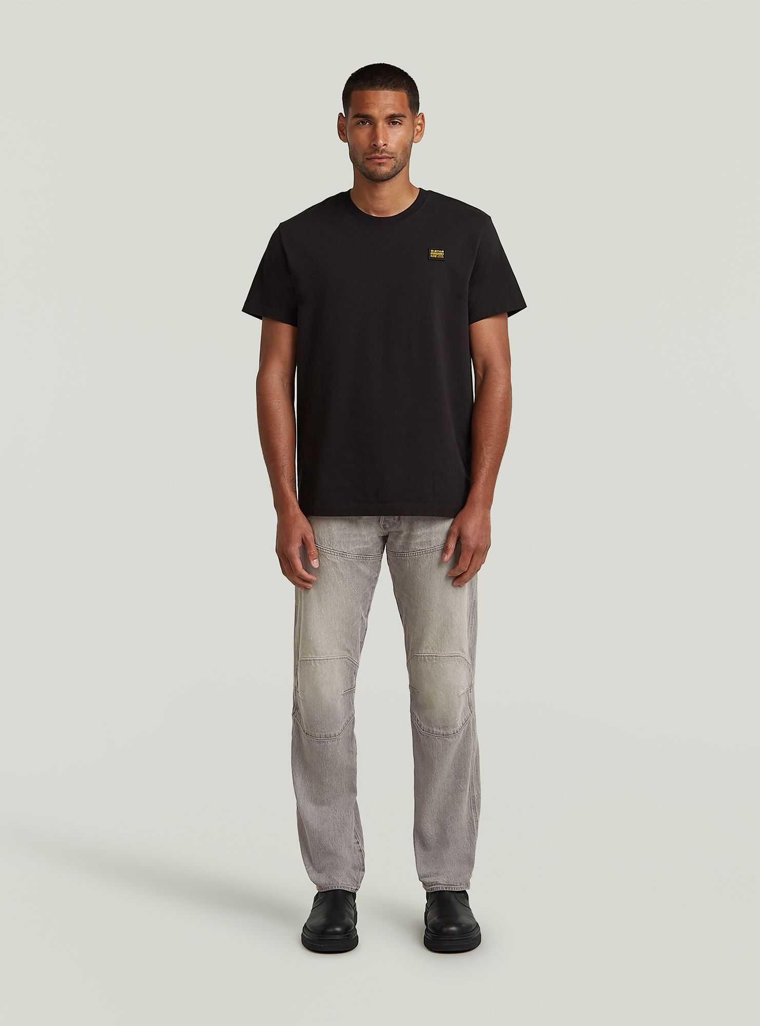 Regular-fit-Jeans G-STAR "G-STAR Elwood Regular Jeans", Damen, Gr. 35, Länge 34, vintage moonquake, Obermaterial: 25% Baumwolle, Jeans