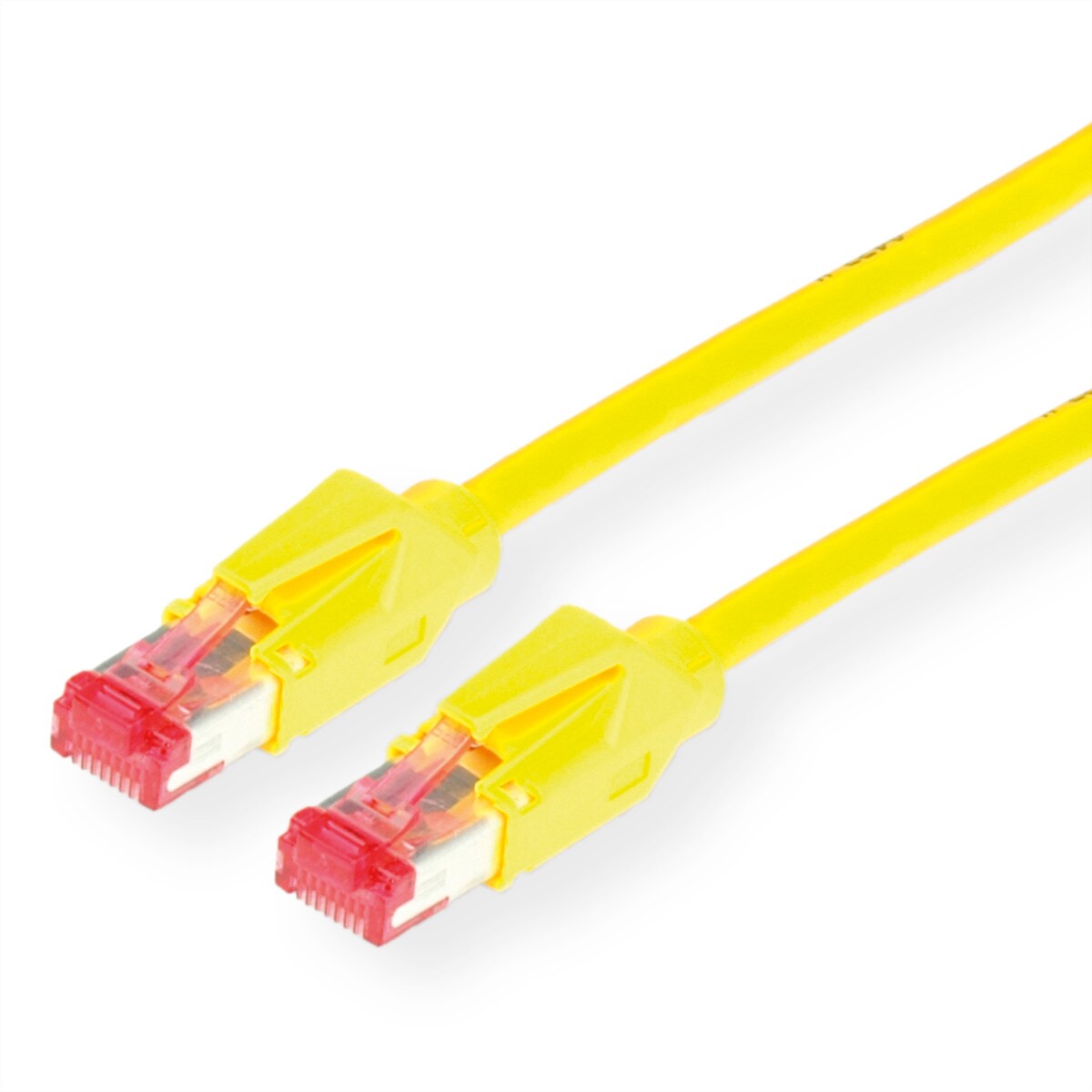 SECOMP DÄTWYLER Patchkabel Cat.6 (Class E) S/FTP, CU 7702 flex LSOH, Hirose TM21, gelb, 1 m Image