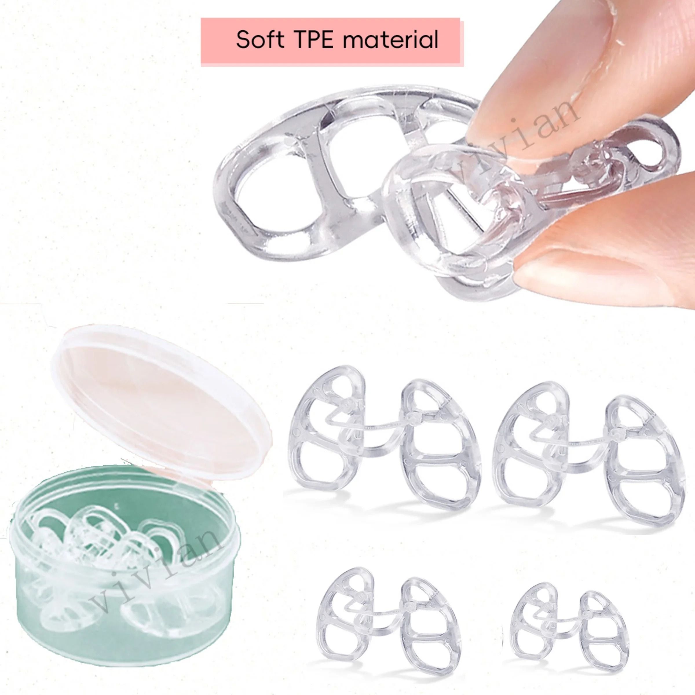 Anti Snore Nasal Dilator Stop Snoring TPE Nose Clip Easy Breath Sleeping Aid m