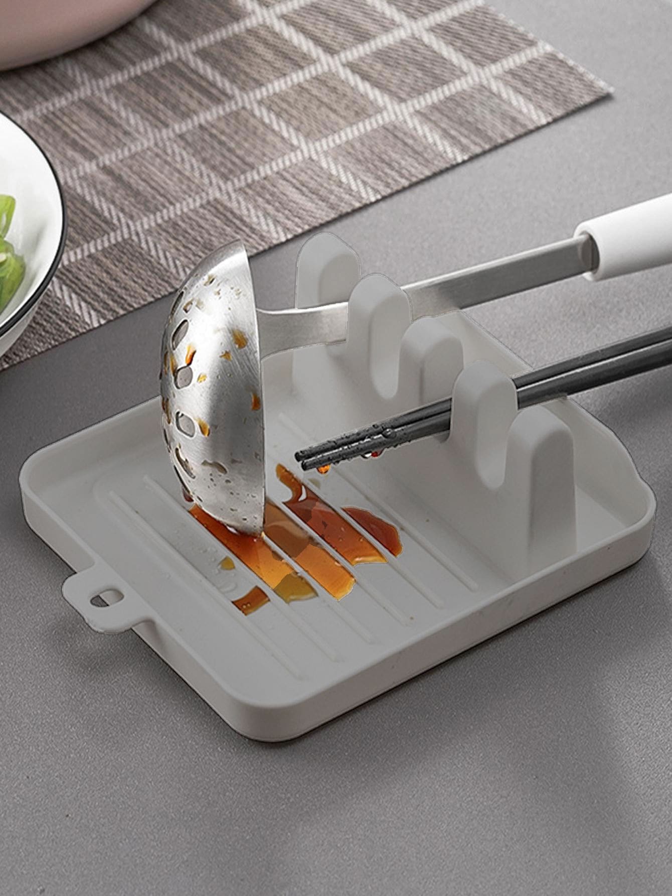 Kitchen Spatula Rack, Soup Spoon Mat, Chopsticks Rack, Household Counter Top Organizer Kitchen Spatula Rack, Soup Spoon Mat, Chopsticks Rack, Household Counter Top Organizer