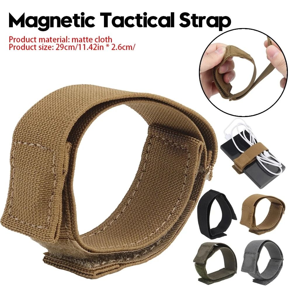 Tactical Magnetic Sentry Strap Rifle Sling Keeper And Retention Band black