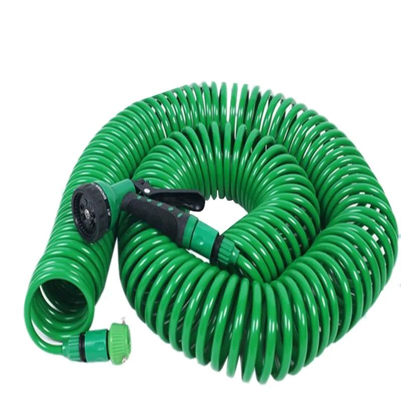Seven Point Five Meter Garden Telescopic Spring Hose With Spray Gun For Home Use Seven Point Five Meter Garden Telescopic Spring Hose With Spray Gun For Home Use