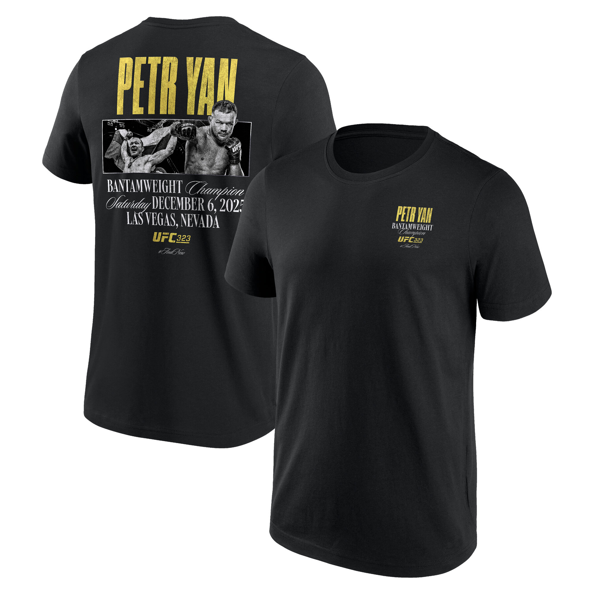UFC 323 Bantamgewicht-Champion Petr Yan T-Shirt - Herren Image