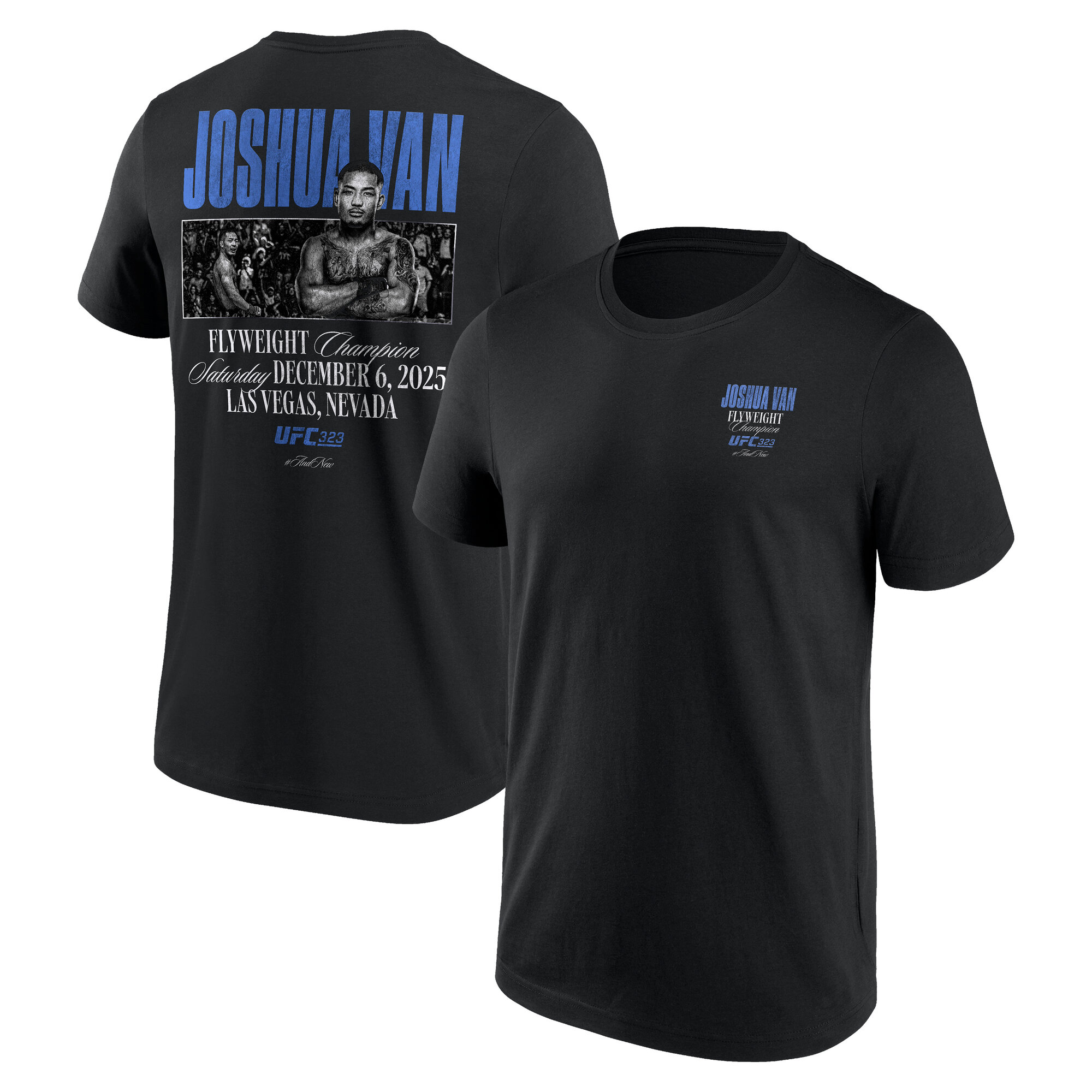 UFC 323 Fliegengewichts-Champion Joshua Van T-Shirt - Herren Image