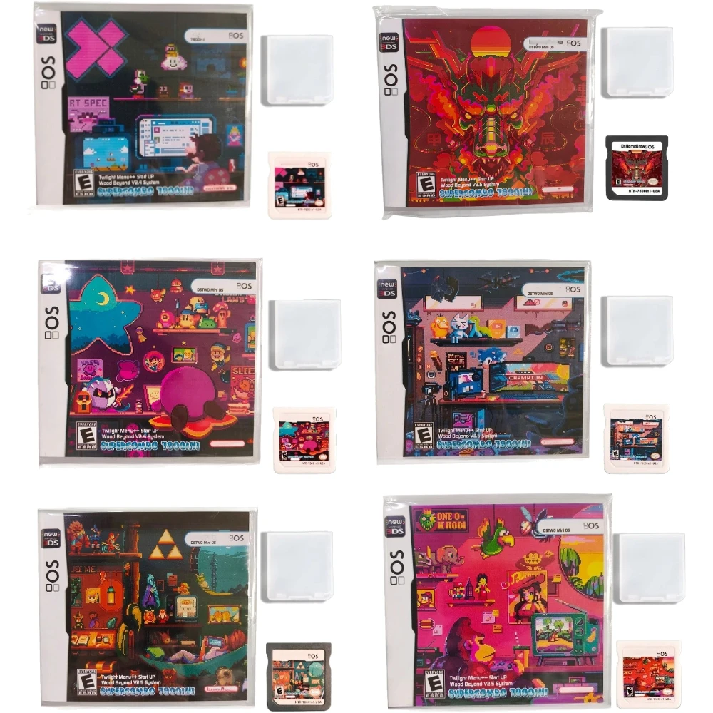 Combination Card 7800 in1 Game Collection R4 3DS Flash Card for NDSL NDSi 3DS 2DS Adapter Memory Burning Card Video Game Card