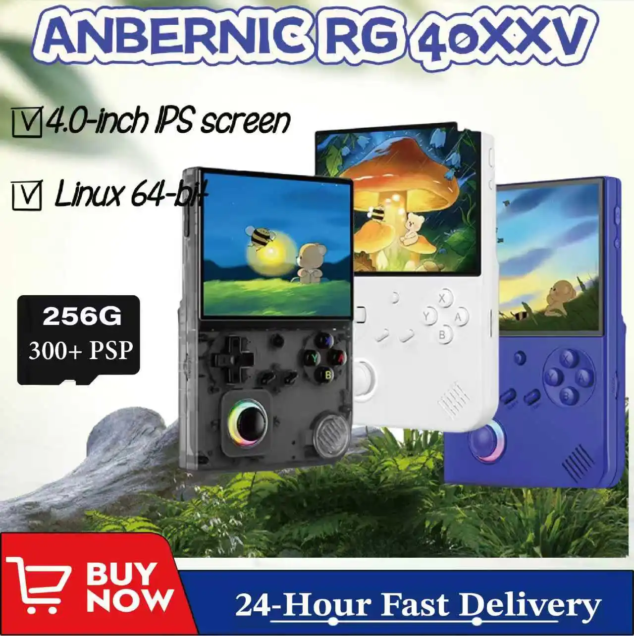 ANBERNIC RG40XX V rétro joueurs de jeu portables 4.0 