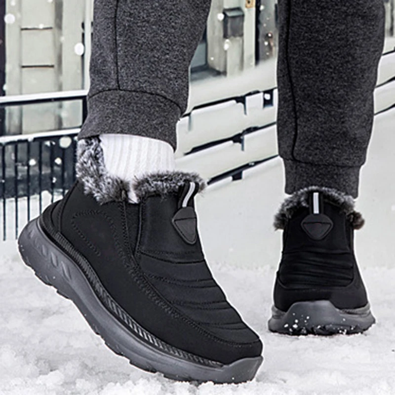 Schnee Stiefel Frau 2025, Trend Frau Schuhe Wasserdichte Frauen Schuhe Pelz Stiefeletten Leichte Botas Mujer frauen Winter Stiefel