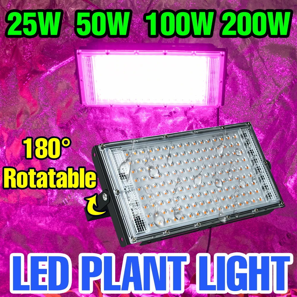 200W LED Wachsen Licht Volle Spektrum Phyto Lampe Für Indoor Obst Gemüse Hydrokultur Anbau Anlage Füllen Beleuchtung Wasserdicht Image