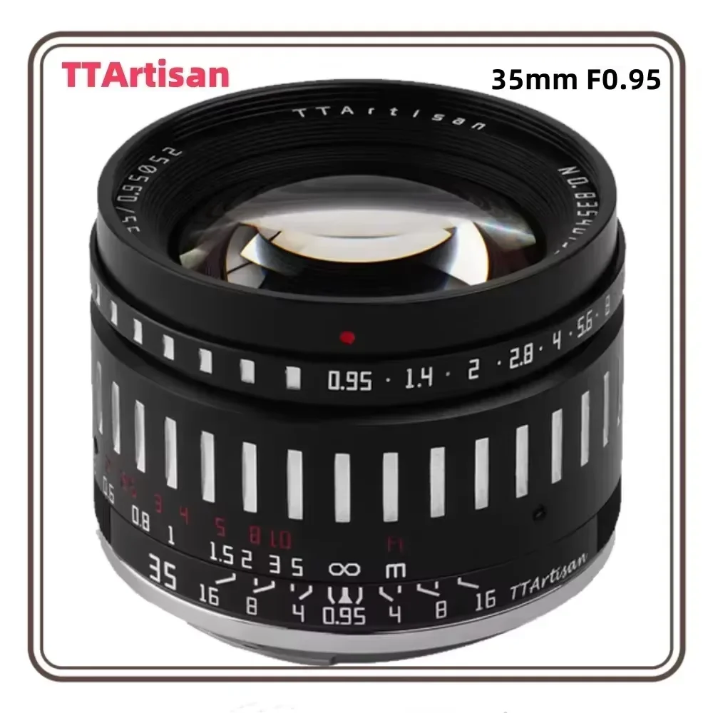 TTArtisan 35 mm F0,95 APS-C große Blende manueller Fokus spiegellose Kameras Objektiv für Fuji FX Sony E Canon RF Nikon Z M4/3 Halterung Image