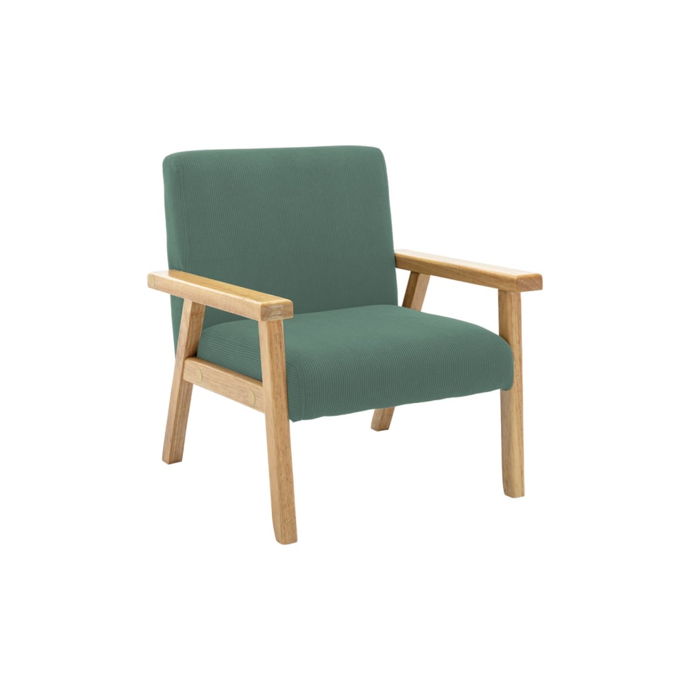 Fauteuil enfant velours côtelé kaki