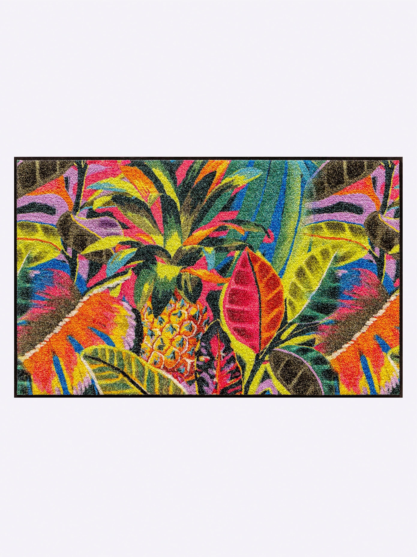 Fußmatte SALONLOEWE Gr. 3, grün, orange, B:75cm H:7mm L:120cm, Kunstfaser, Polyamid, Teppiche, Fußmatte Image