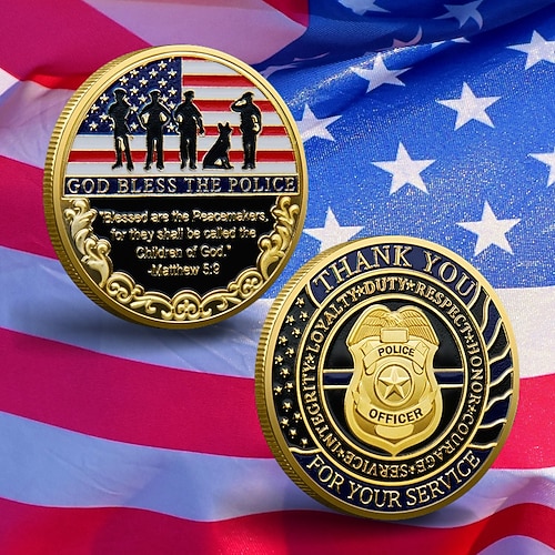 US-Militär Gedenkherausforderung Coin – Polizei Abzeichen Tribut Medaille Vereinigte Staaten 250. Jubiläum Eisen Kunst Sammlermünze Taktische Spezialkräfte patriotische Semiquincentennial Image
