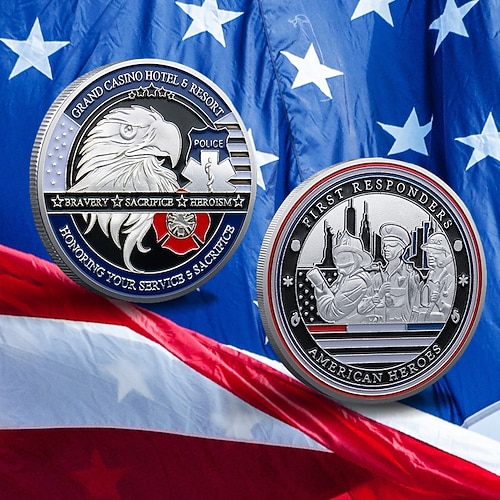 Gedenkmünze der US-Armee – 250. Jahrestag, Sammlerstück mit amerikanischem Adler, doppelseitiges Metall-Souvenir für Veteranen, patriotisches Geschenk für Soldaten Münzsammler Image