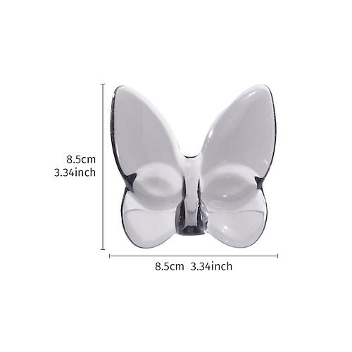 Schmetterlingsförmige Tischdekoration aus Acryl – mehrfarbige Schmetterlingsfigur, ideal für Partys, Veranstaltungen, Ausstellungsräume, Büros, Wohnzimmer, Arbeitszimmer und als Geschenk. Image