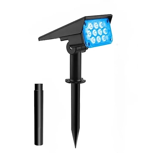 Solarbetriebene, farbwechselnde Strahler für den Außenbereich, wasserdichte Solarleuchten, mehrfarbige RGB-Gartenstrahler für Garten, Hof, Einfahrt, Rasen, Terrasse, Wege und Weihnachtsdekoration Image