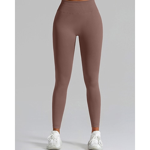 Damen Chinos Leggings Streetwear Lässig Athleisure Volle Länge Mittlere Taillenlinie Einfach Elastischer Bund Atmungsaktiv Dehnbar Täglich Outdoor Urlaub Violett Schwarz Königliches Blau Fuchsie Image
